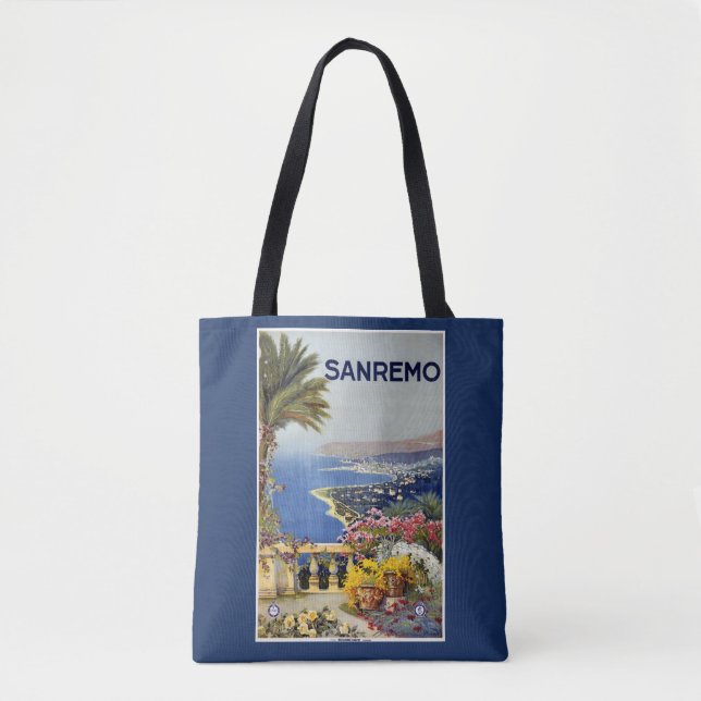 Italy Sanremo vintage travel bags (Front)