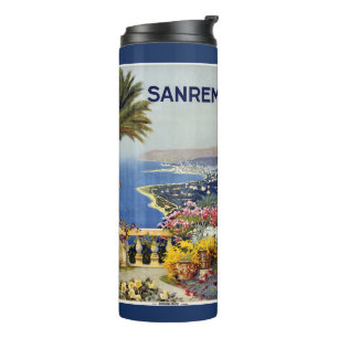 Italy Sanremo vintage travel tumbler