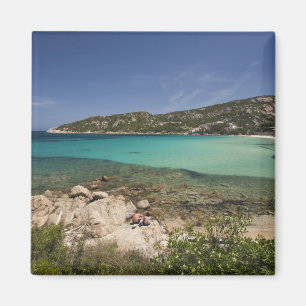 Italy, Sardinia, Baja Sardinia. Resort beach. Magnet