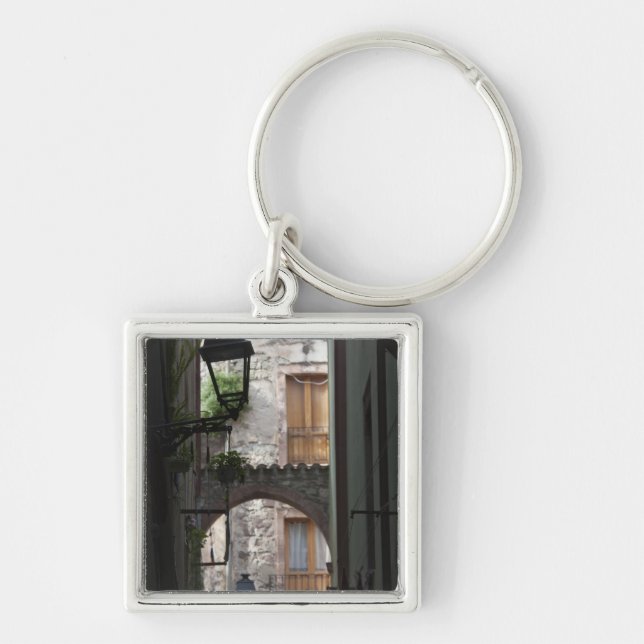 Italy, Sardinia, Bosa. Street detail. Key Ring (Front)