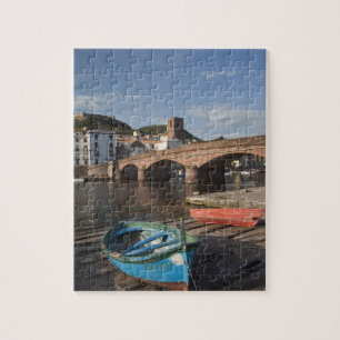 Italy, Sardinia, Bosa. Town view along Temo Jigsaw Puzzle