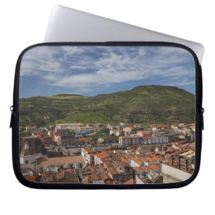 Italy, Sardinia, Bosa. Town view from Castello 2 Laptop Sleeve