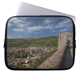 Italy, Sardinia, Bosa. Town view from Castello Laptop Sleeve