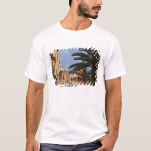 Italy, Sardinia, Cagliari. Buildings and palms T-Shirt