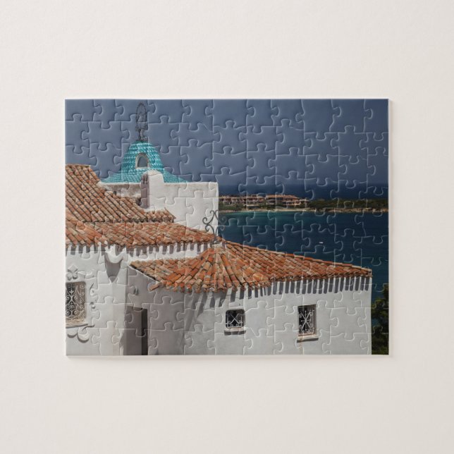 Italy, Sardinia, Porto Cervo. Chiesa di Stella Jigsaw Puzzle (Horizontal)