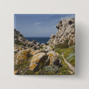 Italy, Sardinia, Santa Teresa Gallura. Capo 2 15 Cm Square Badge