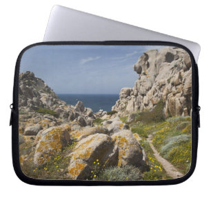 Italy, Sardinia, Santa Teresa Gallura. Capo 2 Laptop Sleeve