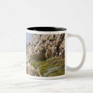 Italy, Sardinia, Santa Teresa Gallura. Capo 2 Two-Tone Coffee Mug
