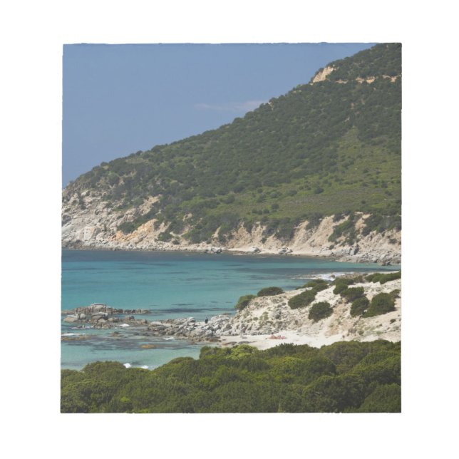 Italy, Sardinia, Solanas. Beach. Notepad (Front)