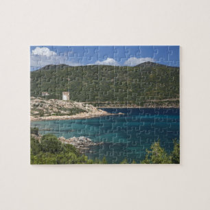 Italy, Sardinia, Teulada. Spanish tower. Jigsaw Puzzle