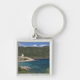 Italy, Sardinia, Teulada. Spanish tower. Key Ring