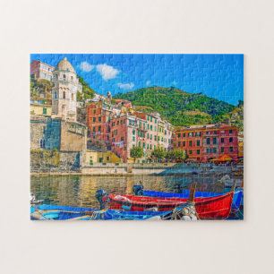 Italy scenic cinque terre liguria summer jigsaw puzzle