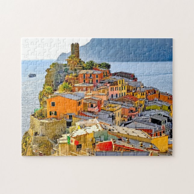 Italy scenic cinque terre liguria summer jigsaw puzzle (Horizontal)