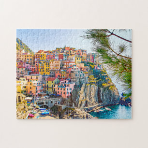 Italy scenic cinque terre liguria summer jigsaw puzzle