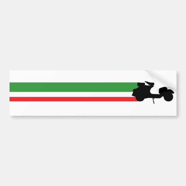 Italy Scooter streaks Bumper Sticker (Front)
