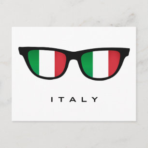 Italy Shades custom text & colour postcard
