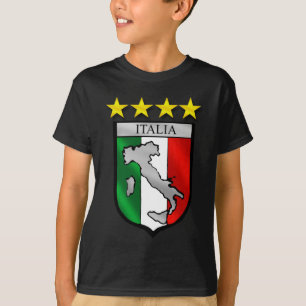 italy shield Italy flag italia map T-Shirt