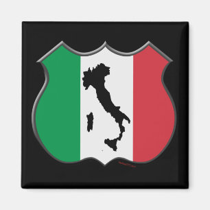 Italy Shield Map Magnet