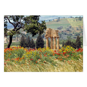 Italy, Sicily, Agrigento. The ruins of the