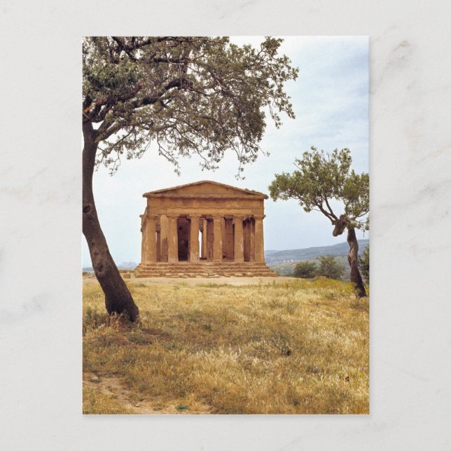 Italy, Sicily, Agrigento. The ruins of the 2 Postcard (Front)