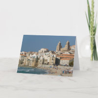 Italy, Sicily, Cefalu, Town View with Duomo from