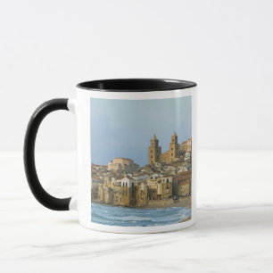 Italy, Sicily, Cefalu, View with Duomo from 2 Mug