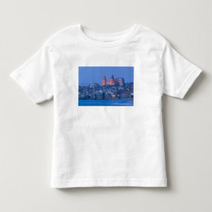 Italy, Sicily, Cefalu, View with Duomo from Toddler T-Shirt