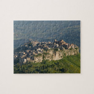 Italy, Sicily, Enna, Calascibetta, Morning View 2 Jigsaw Puzzle