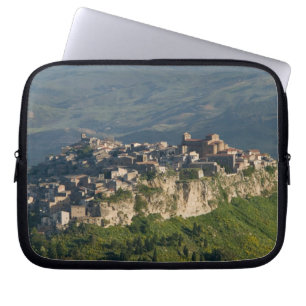 Italy, Sicily, Enna, Calascibetta, Morning View 2 Laptop Sleeve