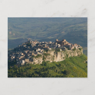Italy, Sicily, Enna, Calascibetta, Morning View 2 Postcard