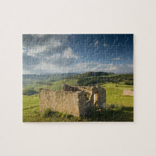 Italy, Sicily, Enna, Pergusa, Old Farmhouse Jigsaw Puzzle