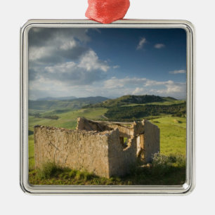 Italy, Sicily, Enna, Pergusa, Old Farmhouse Metal Tree Decoration