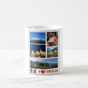 Italy - Sicily - I Love - Coffee Mug