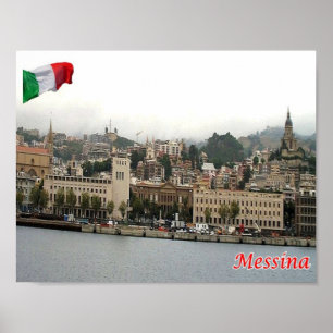 Italy - Sicily - Messina - Cityscape - Poster