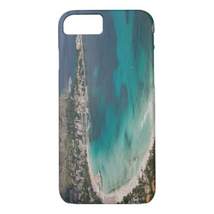Italy, Sicily, Mondello, View of the beach from iPhone 8/7 Case