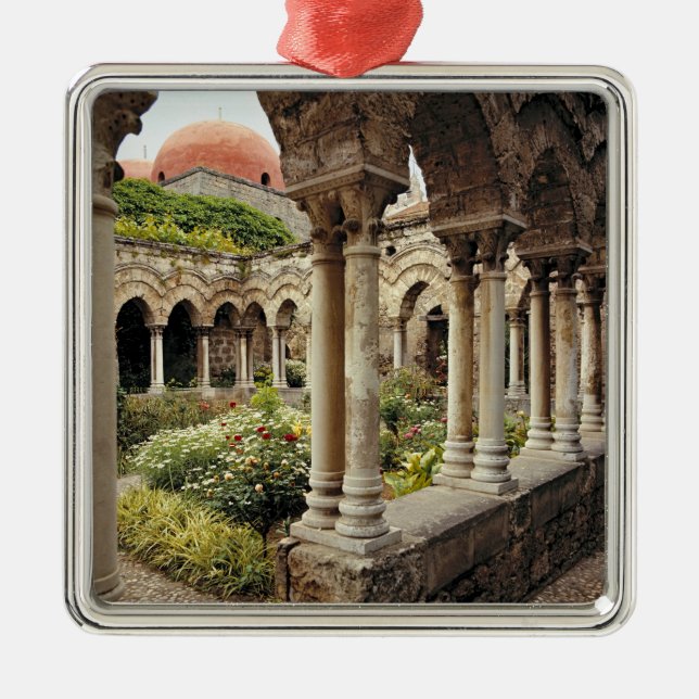 Italy, Sicily, Palermo. The cloisters survive as Metal Tree Decoration (Front)