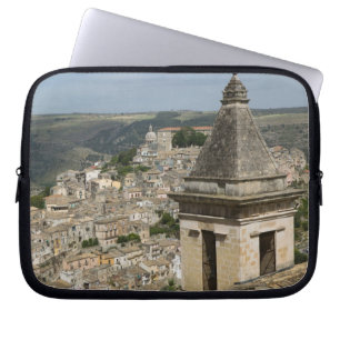 ITALY, Sicily, RAGUSA IBLA: Town View and Santa Laptop Sleeve
