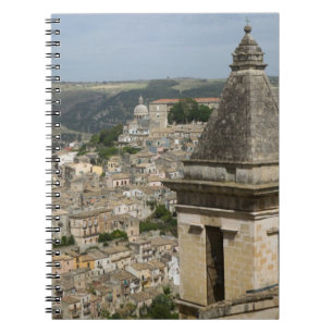 ITALY, Sicily, RAGUSA IBLA: Town View and Santa Notebook
