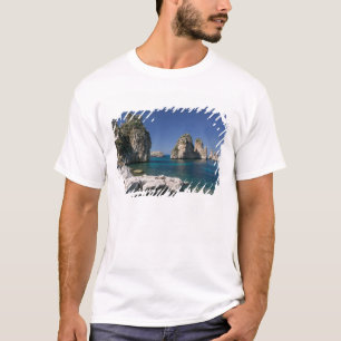 Italy, Sicily, Scopello, Rocks by Tonnara T-Shirt