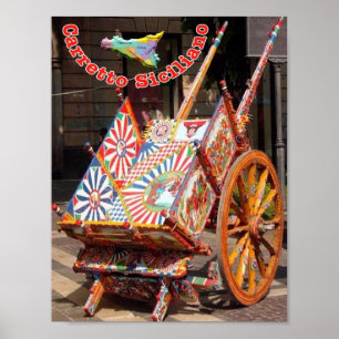 Italy - Sicily - Sicilian Cart - Poster