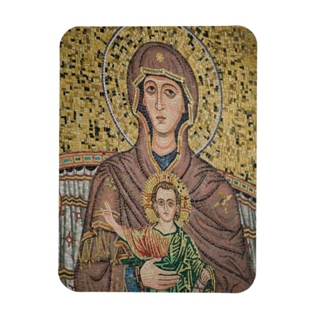 ITALY, Sicily, TAORMINA: Corso Umberto 1, Mosaic Magnet (Vertical)