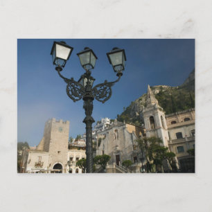 ITALY, Sicily, TAORMINA: Piazza iX Aprile, San Postcard