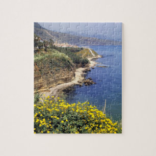 Italy, Sicily. The north coast of Sicily in Jigsaw Puzzle