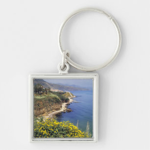Italy, Sicily. The north coast of Sicily in Key Ring