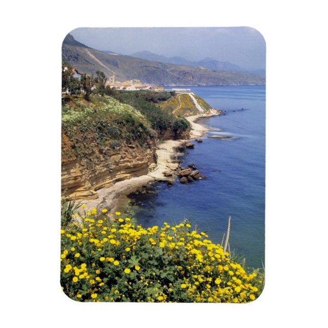Italy, Sicily. The north coast of Sicily in Magnet (Vertical)