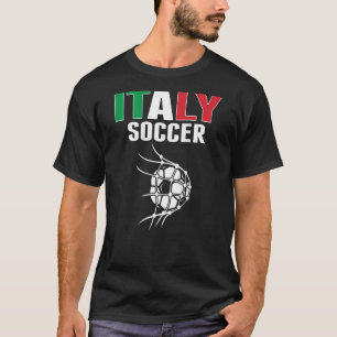 Italy Soccer Ball In Net Goal Italian Football S T-Shirt