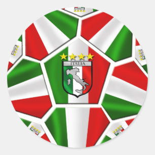 Italy Soccer Classic Round Sticker