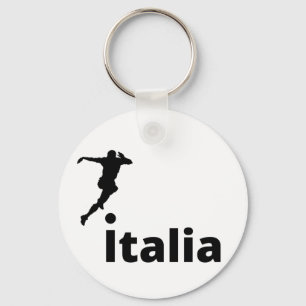 Italy soccer, customisable key ring