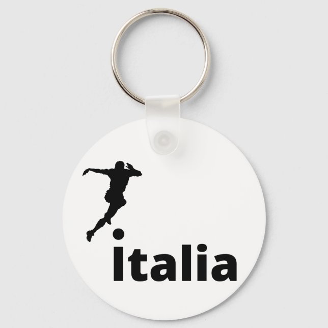 Italy soccer, customisable      key ring (Front)