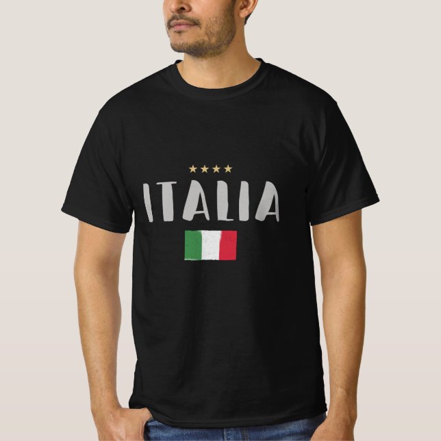 Italy Soccer Football Fan Shirt Flag (Front)